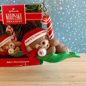 Hallmark Keepsake Ornament * Baby’s First Christmas * 1990